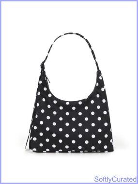 Nylon Shoulder Bag Polka Dot Hobo Handbag Travel Work